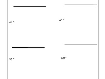 Year 5 Draw angles work sheets