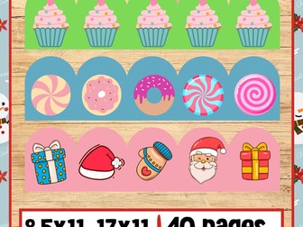 Christmas Bulletin Board | decoration Borders - Pennants | classroom decor