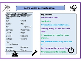 Scientific Conclusions Support Mat KS2