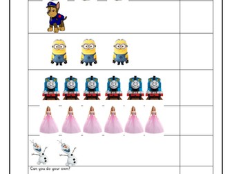 Counting to 10 using characters