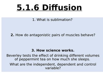Diffusion (Y7 Science)