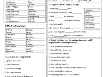 a l'ecole  revision quickie