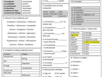 French revision-The-world-of-work