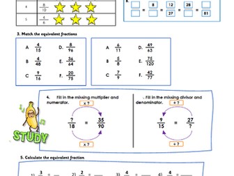 Fraction Revision Sheets UKS2/Second Level