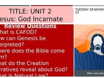 AQA GCSE Religious Studies Specification B: Incarnation Unit