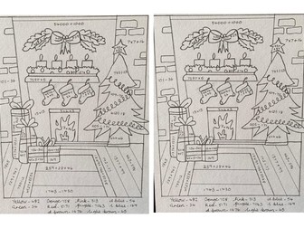 Christmas Maths Colouring