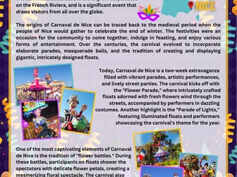 Carnaval de Nice - CfW - Languages connect us