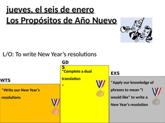 Sp GCSE Los propositos del ano nuevo