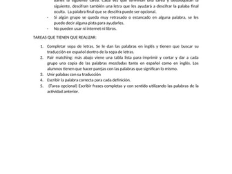 Escape room Year 10: Technology Vocabulary