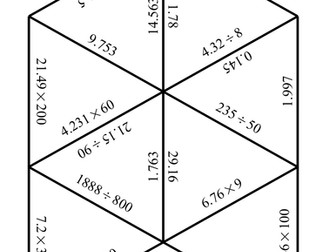 Multiplying and Dividing Decimals Tarsia