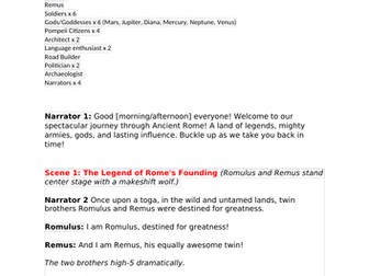 Roman Empire Assembly Script Year 4