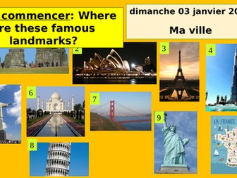 Ma ville Idéale  - French lesson