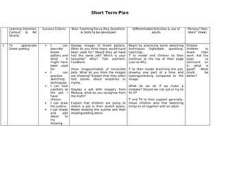 Clay pottery planning linked to Ancient Greece