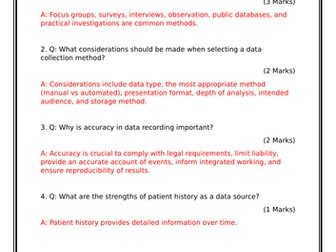 End of Element Test A5 T Level