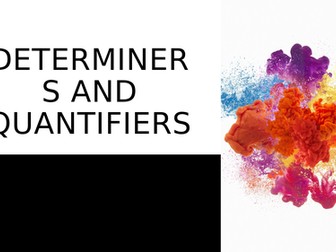 Determiners and quantifiers