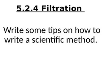 Filtration (Y7 science)