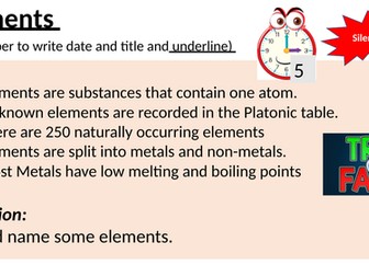 Elements (Y7 science)
