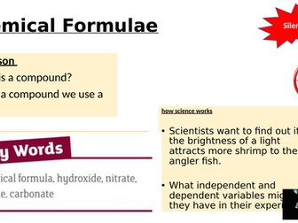 Chemical formulae (Year 7 science)