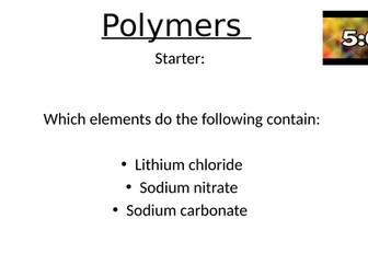 Polymers ( Y7 Science)
