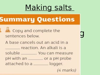 Making Salts (Y7)