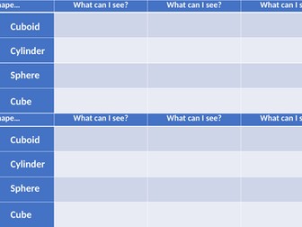 Classroom shape hunt