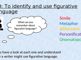 To identify and use figurative language in winter poetry