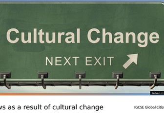 Laws as a consequences of cultural changes - child marriage