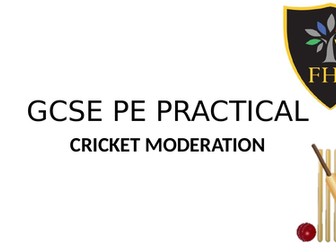 GCSE PE Practical Moderation - Cricket