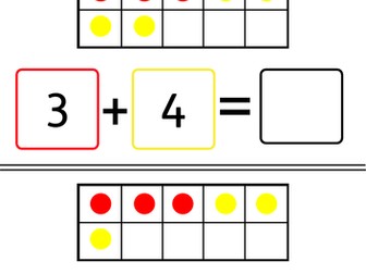 Maths - Addition within 10 Tens frames (inPrint)
