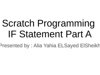 Scratch Programming - simple if