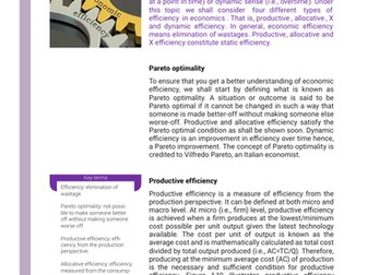 Efficiency and Market Failure: A level economics for Cambridge International