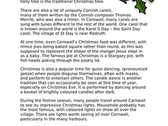 Cornish Christmas Nadelick Cornwall