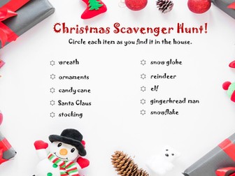 Christmas Scavenger Hunt!