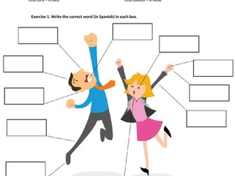 Spanish Worksheet - Parts of the Body