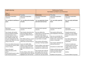 My Shadow Planning Year 2
