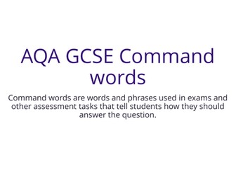 AQA GCSE Command Word Bunting Display - Geography