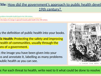 L6: 18th & 19th century Public Health (MTT GCSE Edexcel)