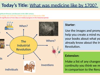 18th & 19th century medicine (7 lessons + fact test and revision sheet) - MTT GCSE Edexcel