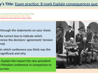 L3: 8 mark Q on Conferences (GCSE History Edexcel)