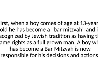 Bar and Bat Mitzvah