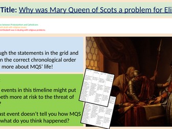 L6: The Problem of Mary Queen of Scots (Lesson + documentary Q+As) (GCSE History EEE Edexcel)