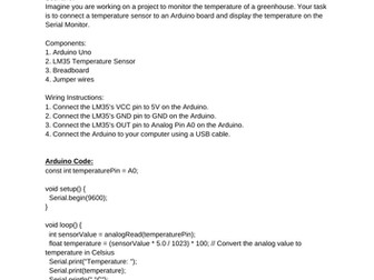 BTEC Level 3 Engineering - Scenarios and Tasks 1 & 2 ( Arduino/Fritzing )