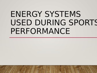 Energy systems (BTES sport, EDEXCEL)