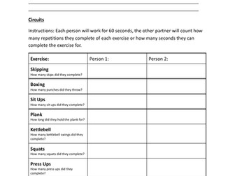 Circuit Training Programme