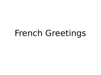 KS1/KS2 French - Greetings, Opinions and Numbers 1-20