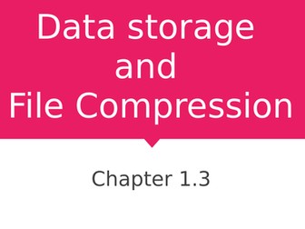 Data storage and file compression