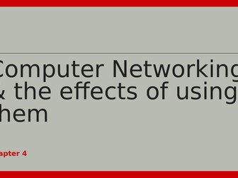 Computer networks and the effects of using them