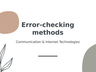 Error checking