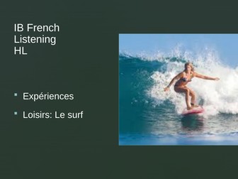 IB French-Audio-Experiences