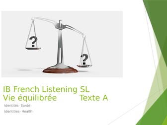 French IB-Listening-Identities-Health